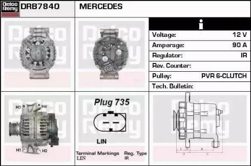 Remy DRB7840 - Генератор avtokuzovplus.com.ua