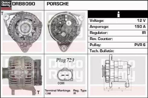 Remy DRB8090 - Генератор autocars.com.ua