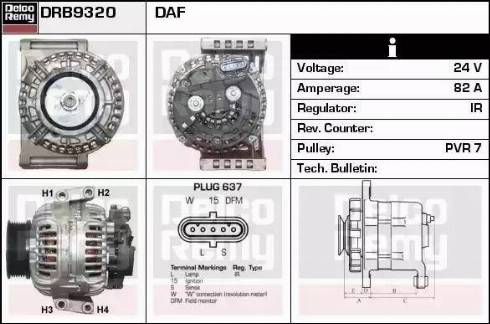 Remy DRB9320 - Генератор avtokuzovplus.com.ua