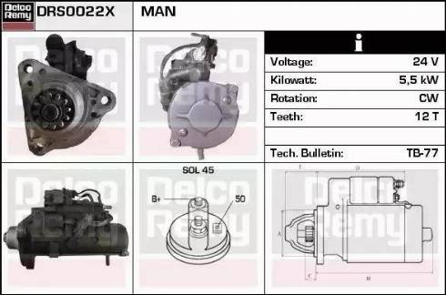 Remy DRS0022X - Стартер autocars.com.ua