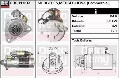 Remy DRS0100X - Стартер avtokuzovplus.com.ua