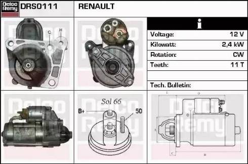 Remy DRS0111 - Стартер autodnr.net