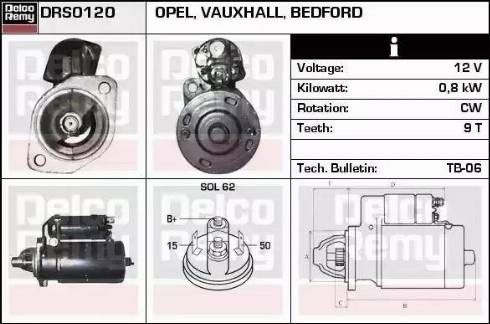 Remy DRS0120 - Стартер autocars.com.ua