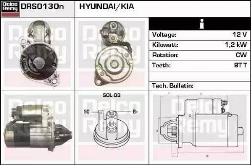 Remy DRS0130N - Стартер autocars.com.ua