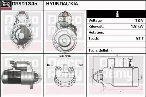 Remy DRS0134N - Стартер autocars.com.ua