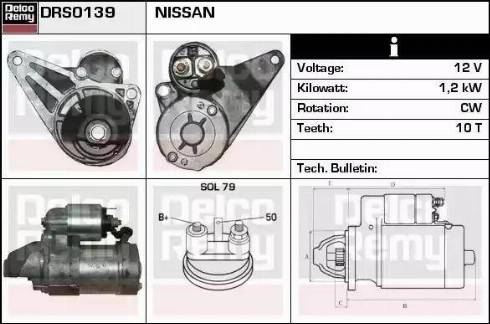 Remy DRS0139 - Стартер avtokuzovplus.com.ua