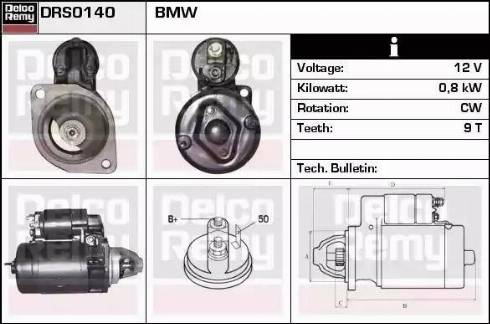 Remy DRS0140 - Стартер autocars.com.ua