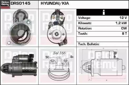 Remy DRS0145 - Стартер autocars.com.ua