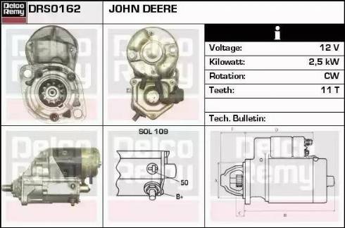 Remy DRS0162 - Стартер autocars.com.ua