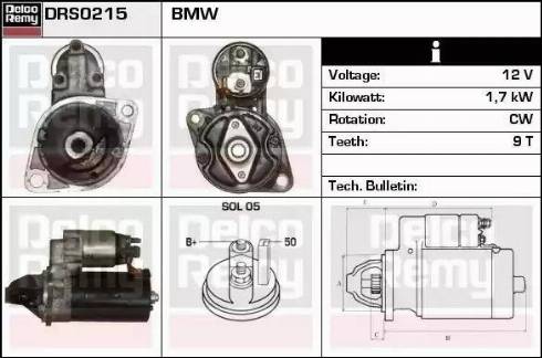 Remy DRS0215 - Стартер autocars.com.ua