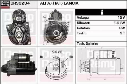 Remy DRS0234 - Стартер autocars.com.ua