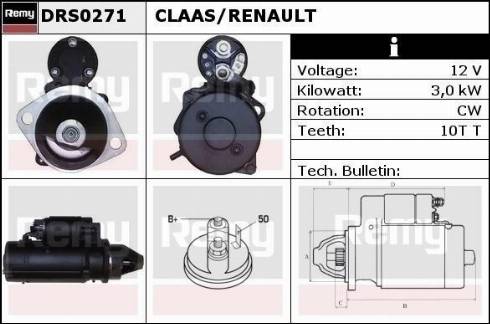 Remy DRS0271 - Стартер avtokuzovplus.com.ua