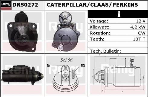 Remy DRS0272 - Стартер avtokuzovplus.com.ua