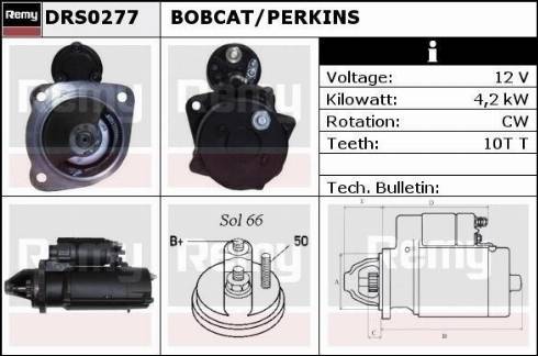 Remy DRS0277 - Стартер autocars.com.ua