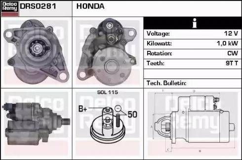 Remy DRS0281 - Стартер autodnr.net
