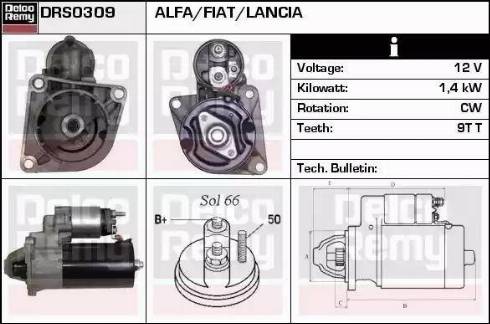 Remy DRS0309 - Стартер autocars.com.ua