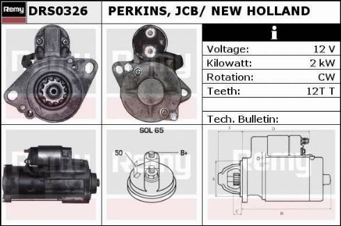 Remy DRS0326 - Стартер avtokuzovplus.com.ua