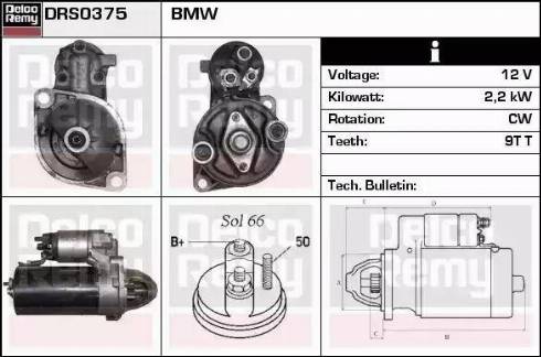 Remy DRS0375 - Стартер autocars.com.ua