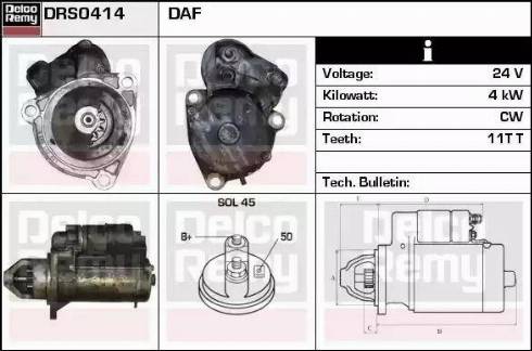 Remy DRS0414 - Стартер avtokuzovplus.com.ua
