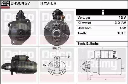 Remy DRS0467 - Стартер autodnr.net