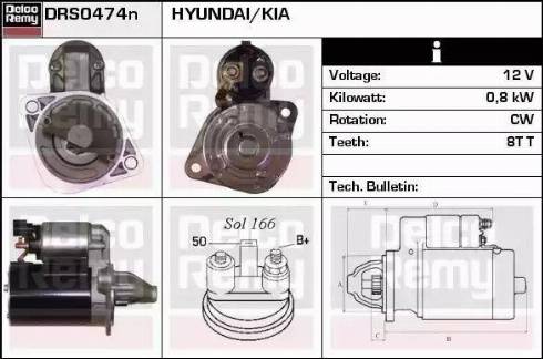 Remy DRS0474N - Стартер autocars.com.ua