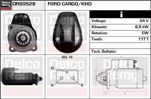 Remy DRS0528 - Стартер autocars.com.ua