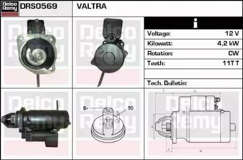 Remy DRS0569 - Стартер autodnr.net