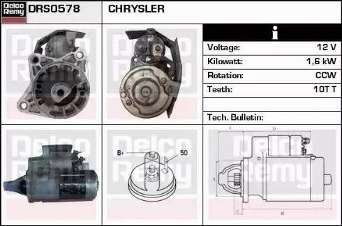 Remy DRS0578 - Стартер autocars.com.ua