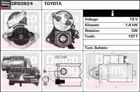 Remy DRS0824 - Стартер autocars.com.ua