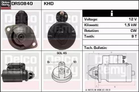 Remy DRS0840 - Стартер autocars.com.ua