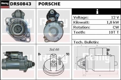 Remy DRS0843 - Стартер autocars.com.ua