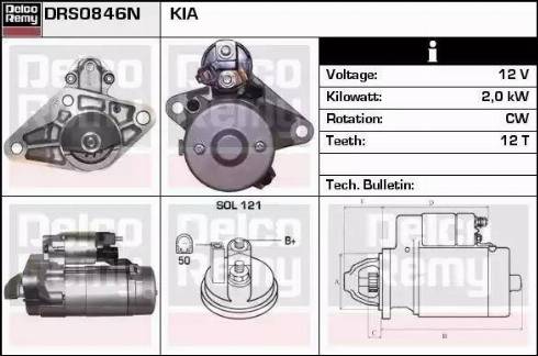 Remy DRS0846N - Стартер autocars.com.ua