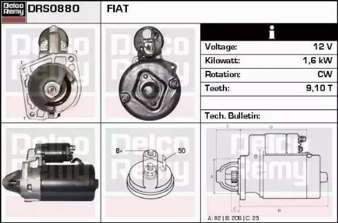 Remy DRS0880 - Стартер autodnr.net