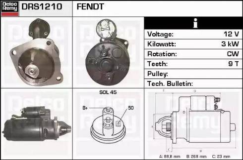 Remy DRS1210 - Стартер autocars.com.ua