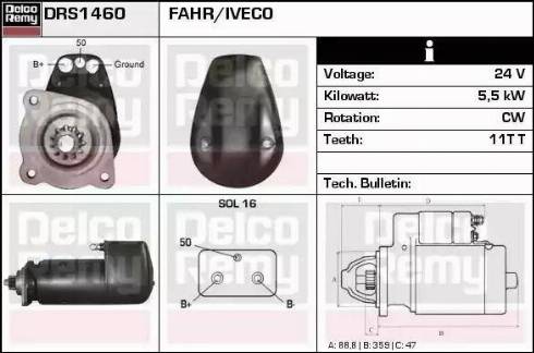 Remy DRS1460 - Стартер autodnr.net