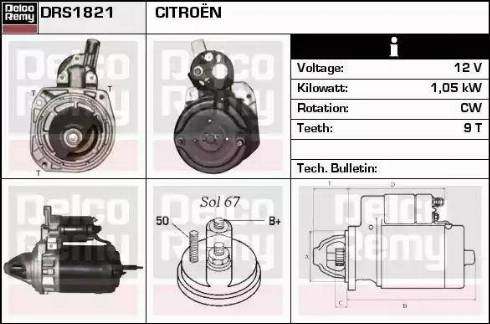 Remy DRS1821 - Стартер autodnr.net