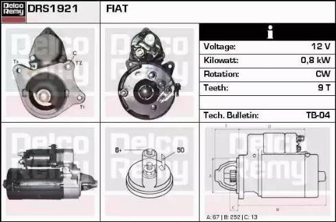 Remy DRS1921 - Стартер autodnr.net