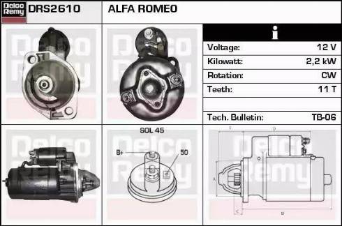 Remy DRS2610 - Стартер autodnr.net