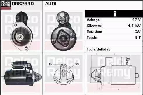 Remy DRS2640 - Стартер autocars.com.ua