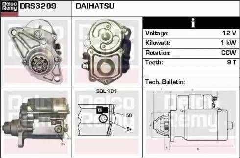Remy DRS3209 - Стартер autodnr.net
