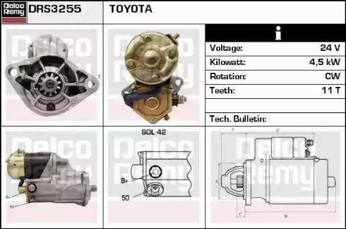 Remy DRS3255 - Стартер autocars.com.ua