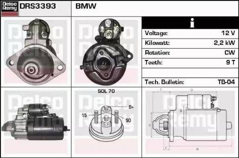 Remy DRS3393 - Стартер autodnr.net