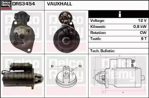 Remy DRS3454 - Стартер autocars.com.ua