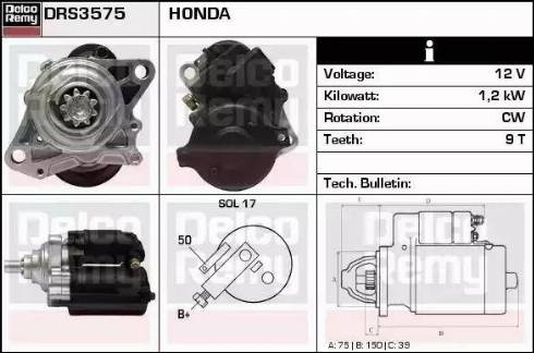 Remy DRS3575 - Стартер autodnr.net