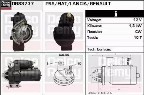 Remy DRS3737 - Стартер autodnr.net