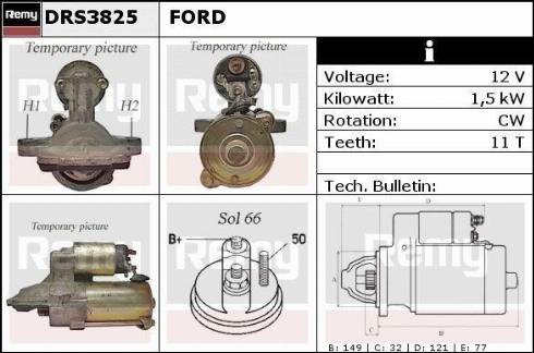 Remy DRS3825X - Стартер autocars.com.ua