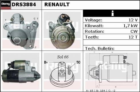 Remy DRS3884X - Стартер avtokuzovplus.com.ua