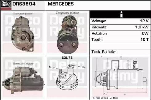 Remy DRS3894 - Стартер autodnr.net