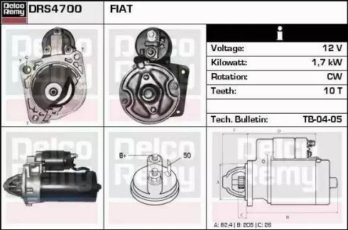 Remy DRS4700 - Стартер autodnr.net