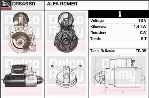 Remy DRS4960 - Стартер autocars.com.ua